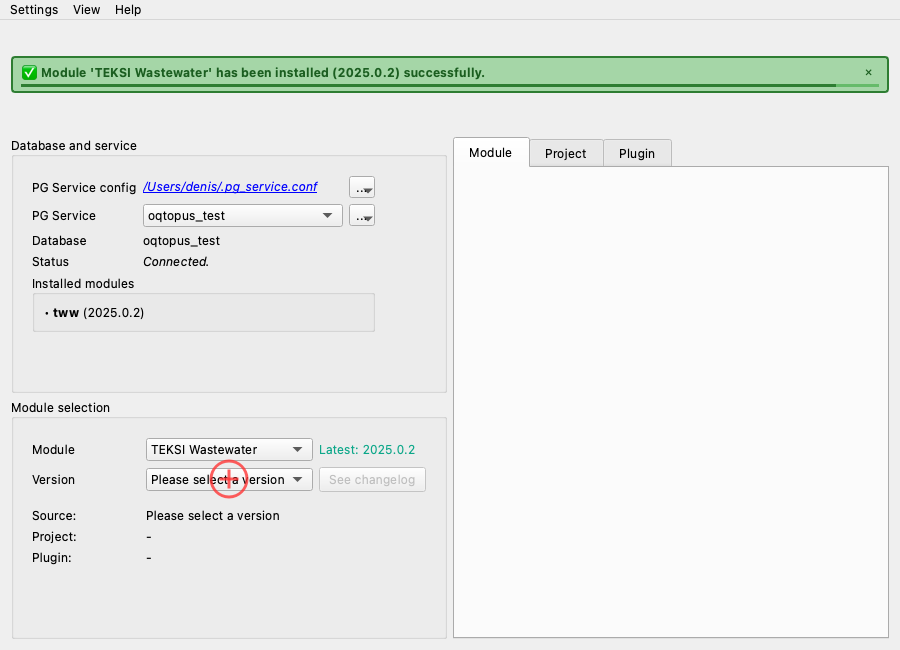 Development branches loaded